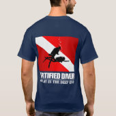 認定ダイバー(深い終了)アパレル Tシャツ (裏面)