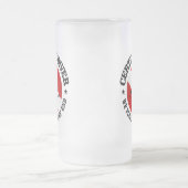 認定ダイバー(深い終了) フロストグラスビールジョッキ (中央)