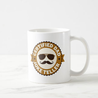 認定ダッドジョークスターおもしろ父の日 コーヒーマグカップ