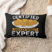 認定チキンナゲット専門家|チキンおもしろい ランバークッション (ブランケット)