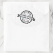 認定トランスジェンダープライド印鑑認定 楕円形シール (バッグ)