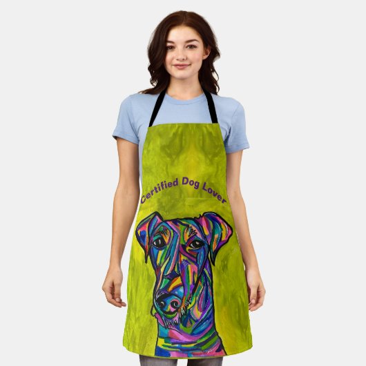 認定ドッグ恋人エプロン エプロン (着用した状態)