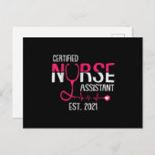 認定ナースアシスタントエスト2021 CNA介護支援 案内ポストカード (正面/裏面)