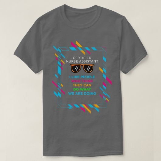 認定ナースアシスタント1 Tシャツ (デザイン正面)