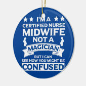 認定ナース助産師アパレルかわいいおもしろいナース セラミックオーナメント (左)
