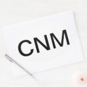 認定ナース助産師 楕円形シール (封筒)