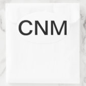 認定ナース助産師 楕円形シール (バッグ)