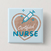 認定ナース 缶バッジ (正面)