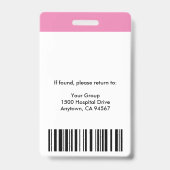 認定ナースAideフォトIDバッジ バッジ (裏面)