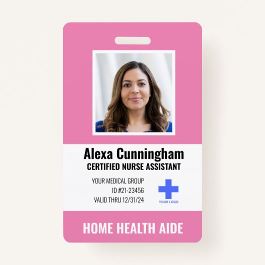 認定ナースAideフォトIDバッジ バッジ (正面)