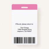 認定ナースAideフォトIDバッジ バッジ (裏面)