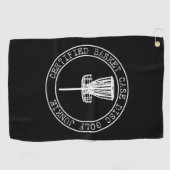 認定バスケットケースディスクゴルフジュンキーゴルフタオル ゴルフタオル (横)