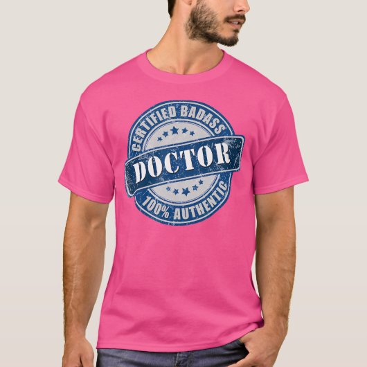 認定バダスドクター100%本格 Tシャツ (正面)