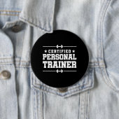 認定パーソナルトレーナーフィットネスコーチジムトレイン 缶バッジ (インサイチュ)