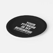 認定パーソナルトレーナーフィットネスコーチジム引用文 ペーパープレート (アングル)