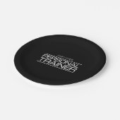 認定パーソナルトレーナー衛生フィットネスコーチ ペーパープレート (アングル)