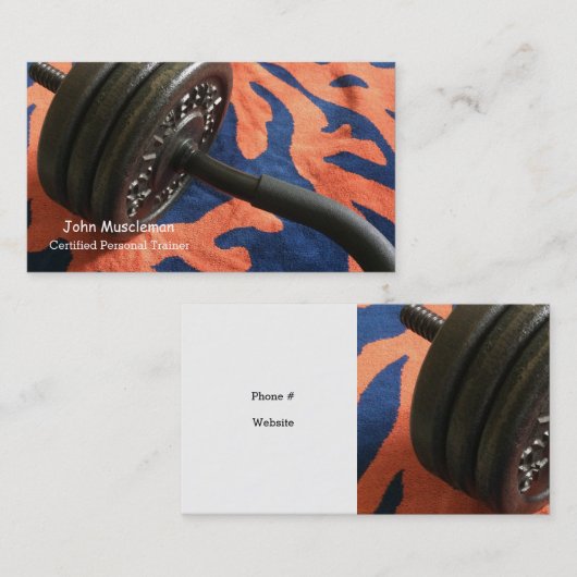 認定パーソナルトレーナー 名刺 (正面/裏面)