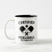 認定ピックボール技術者 ツートーンマグカップ (左)