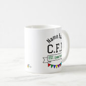認定ファイナンシャルプランナーCFP パーソナライズされた コーヒーマグカップ (正面右)