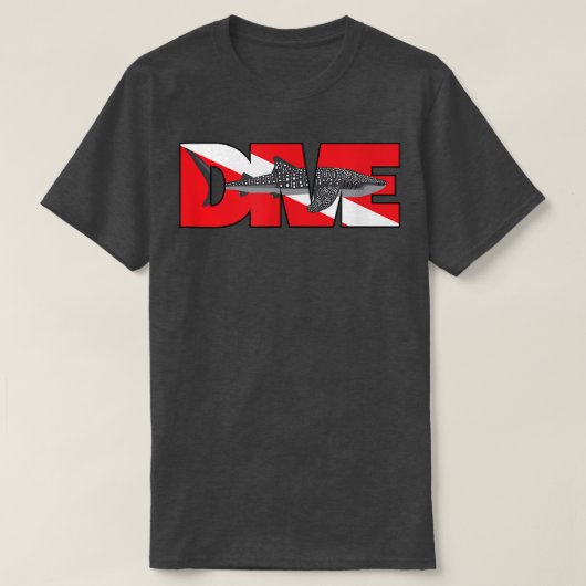 認定フィッシュスキューバダイビングジンベイザメ Tシャツ (デザイン正面)