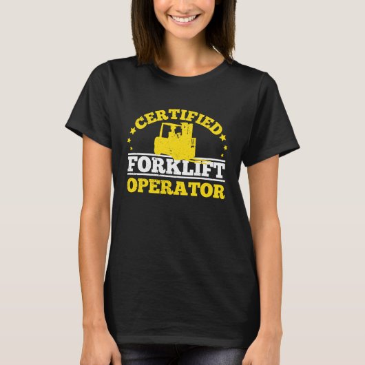 認定フォークリフトオペレーター Tシャツ (正面)