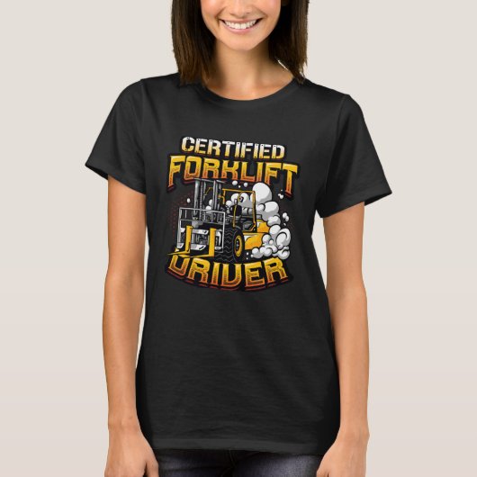 認定フォークリフトドライバー Tシャツ (正面)