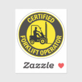 認定フォークリフト運転士 シール (シート)