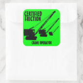 認定フリクションクレーンのオペレータヴィンテージクローラ スクエアシール (バッグ)