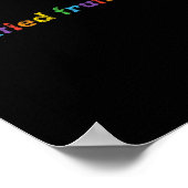 認定フルーツスナックLGBTQ+ゲイプライド月間レズビアンE ポスター (角)