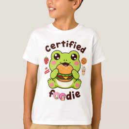 認定フーディーカワイイカエルバーガー | Tシャツ