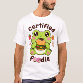 認定フーディー かわいいカワウソハンバーガー |  Tシャツ (正面)