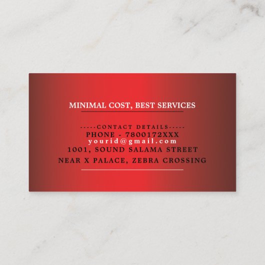 認定プロフェッショナル電気工事士用名刺 名刺 (裏面)