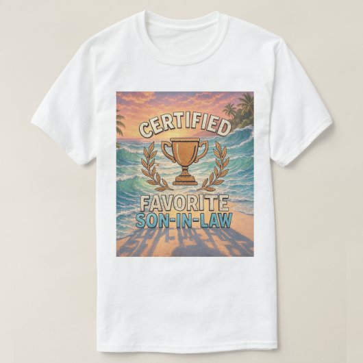 認定ベストの娘婿 Tシャツ (デザイン正面)