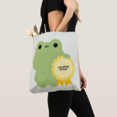 認定ベタベタカエル トートバッグ (クローズアップ)