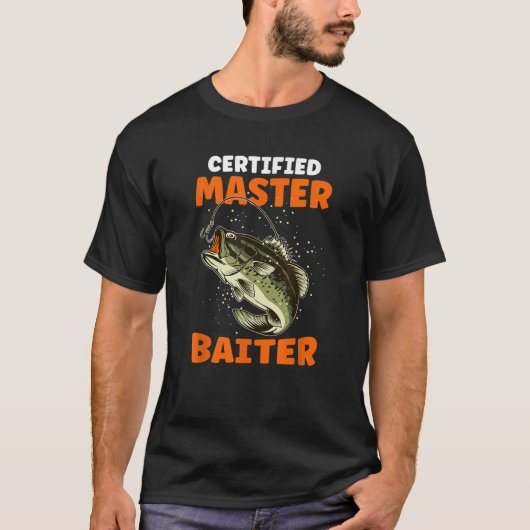 認定マスターベイター魚釣りTシャツ Tシャツ (正面)