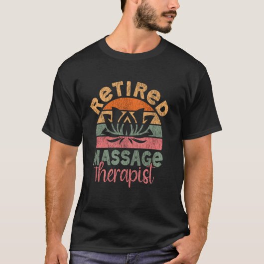 認定マッサージセラピスト 療法 引退 蓮 Tシャツ (正面)