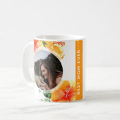 認定マ最高のマEver Oneフォト誕生日ギフト コーヒーマグカップ (正面左)