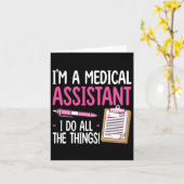 認定メディカルアシスタントデザイン女性Cmaナース カード (黄色い花)