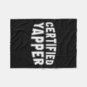 認定ヤッパーおもしろいプロフェッショナルヤッパー フリースブランケット (正面(横))