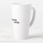 認定ヤッパー | Gen-Zグラフィックおもしろいティー カフェラテマグ (右アングル)