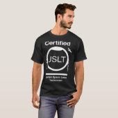 認定ユダヤ宇宙レーザー技術衛星 Tシャツ (正面フル)