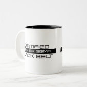 認定リーンシックスシグマブラックベルト11oz ツートーンマグカップ (正面左)