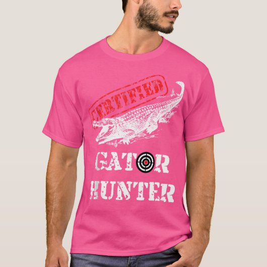 認定ワニゲーターハンター狩り Tシャツ (正面)