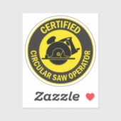 認定丸鋸業者 シール (シート)