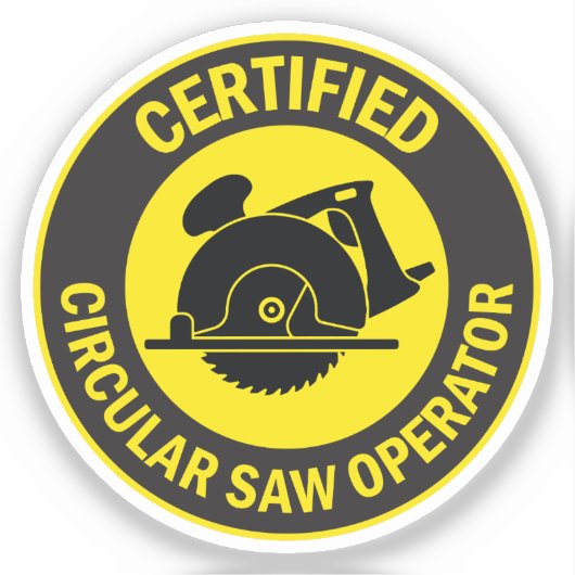 認定丸鋸業者 シール (正面)
