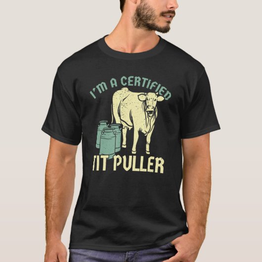 認定乳搾り牛飼いのライフ Tシャツ (正面)