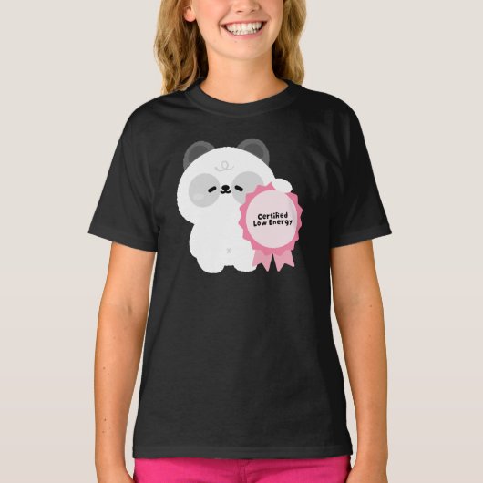 認定低エネルギー パンダ Tシャツ (正面)