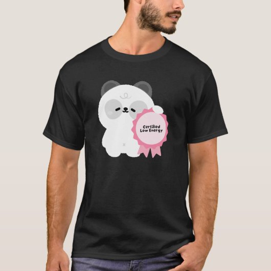 認定低エネルギー パンダ Tシャツ (正面)