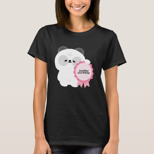 認定低エネルギー パンダ Tシャツ (正面)