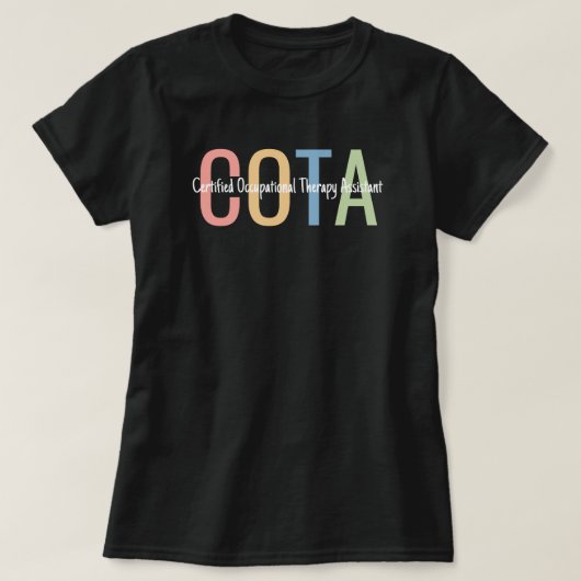 認定作業療法士 OTA Tシャツ (デザイン正面)